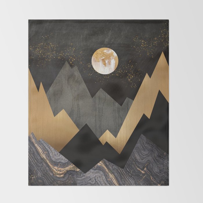 Metallic Night Throw Blanket Gallery Image 2