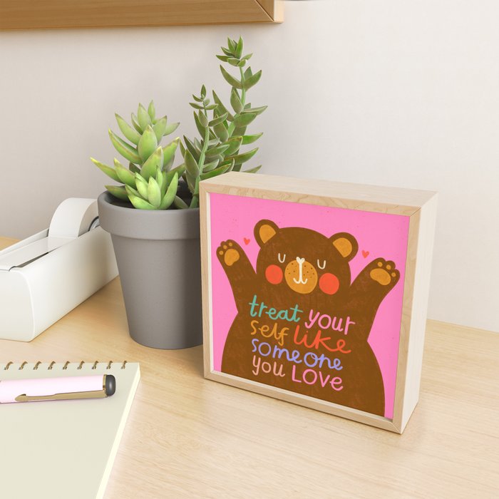 Self Love Bear Mini Art Print Gallery Image 2