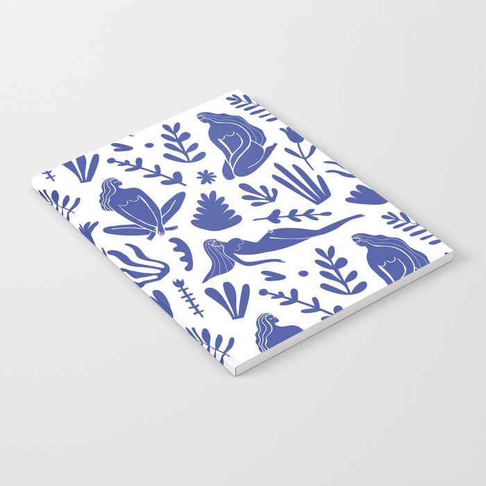 Henri Matisse Inspired Blue Nude Boho Female Figurative Pattern Notebook Gallery Image 2