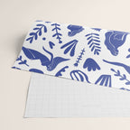 Henri Matisse Inspired Blue Nude Boho Female Figurative Pattern Wrapping Paper Gallery Image 2