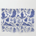 Henri Matisse Inspired Blue Nude Boho Female Figurative Pattern Wall Hanging Gallery Image 1