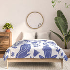 Henri Matisse Inspired Blue Nude Boho Female Figurative Pattern Comforter Gallery Image 3