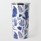 Henri Matisse Inspired Blue Nude Boho Female Figurative Pattern Travel Mug Gallery Image 1