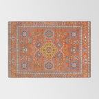 Orange Suns Suzani  Kazak Persian Rug Rug Gallery Image 2