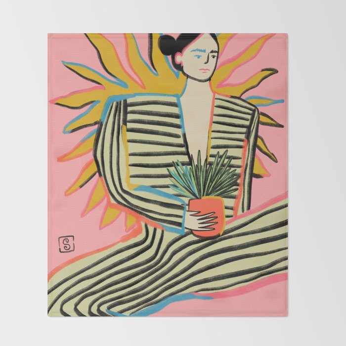 SUN POWER Throw Blanket Gallery Image 2
