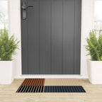 Color Block Line Abstract I Boho Rustic Welcome Mat Gallery Image 3