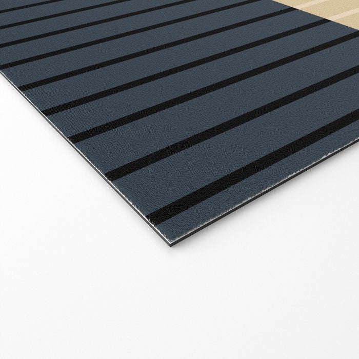 Color Block Line Abstract I Boho Rustic Welcome Mat Gallery Image 2