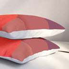 Abstraction_SUNSET_RED_BOHEMIAN_POP_ART_Minimalism_0124A Pillow Sham Gallery Image 3