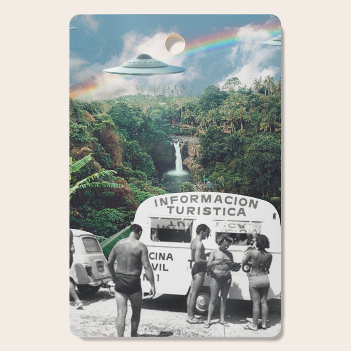 The Visitors // UFOs in Paradise Cutting Board Gallery Image 1