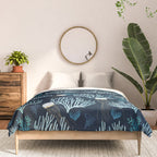 Jellyfish and Coral-Navy Comforter Gallery Image 3
