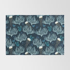 Jellyfish and Coral-Navy Rug Gallery Image 2