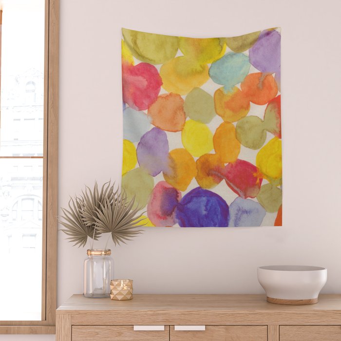 Watercolor Party #2 Wall Tapestry Gallery Image 2