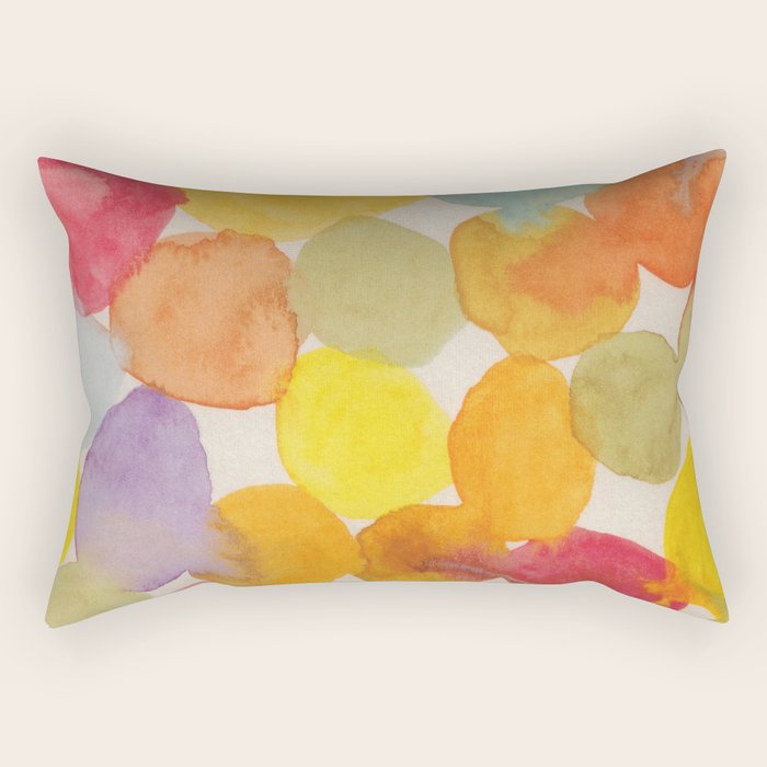 Watercolor Party #2 Rectangular Pillow Gallery Image 2