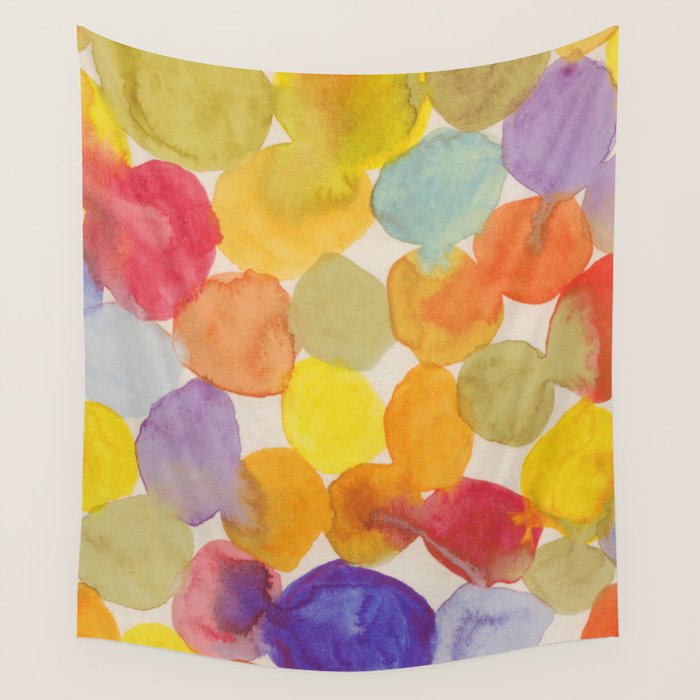 Watercolor Party #2 Wall Tapestry Gallery Image 4