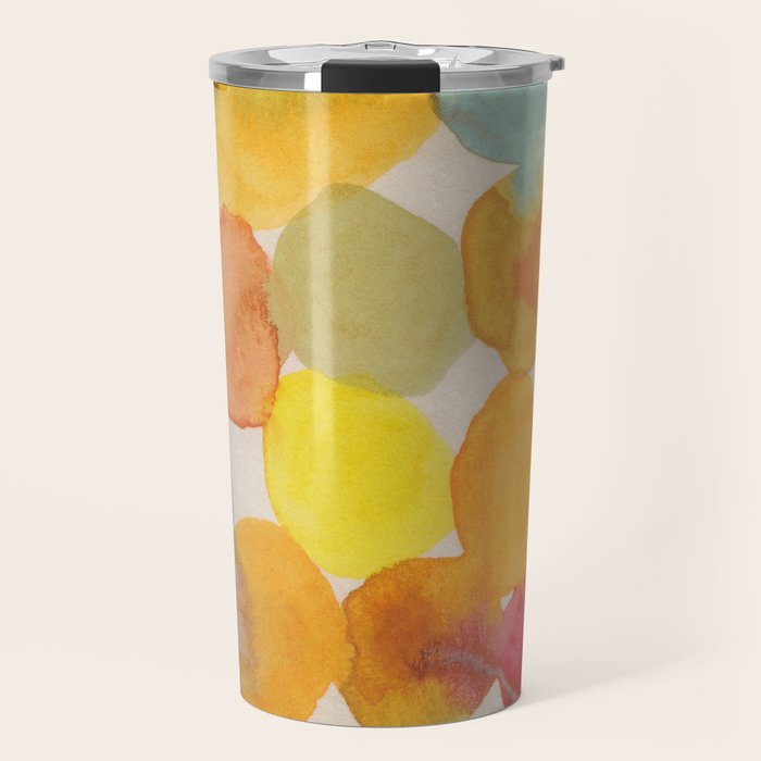 Watercolor Party #2 Travel Mug Gallery Image 1