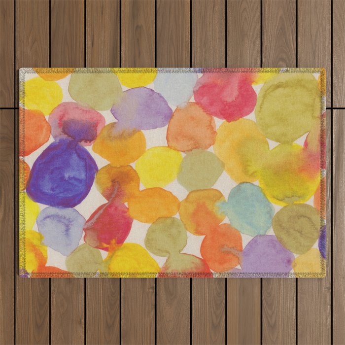 Watercolor Party #2 Outdoor Rug Gallery Image 1