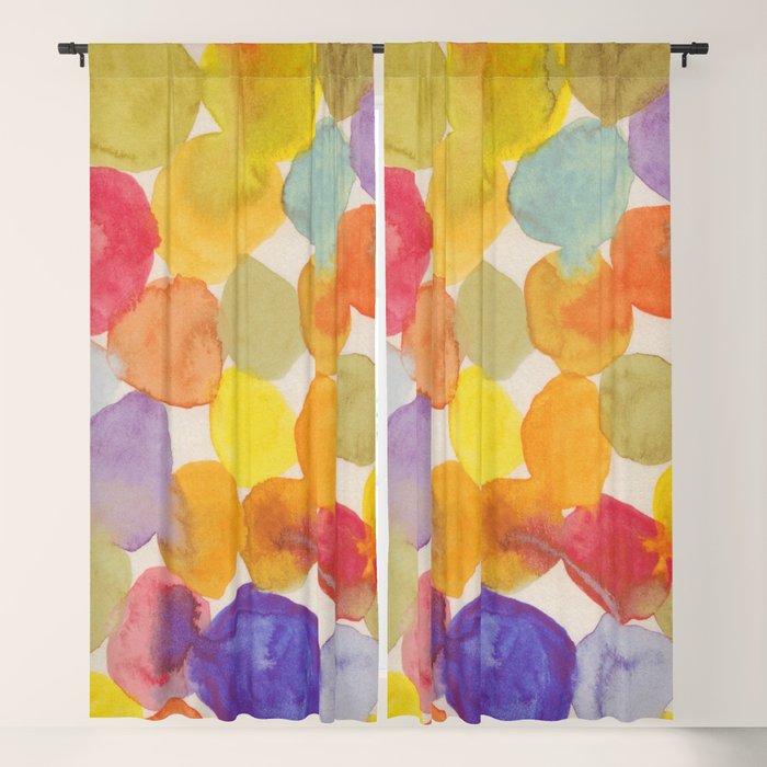 Watercolor Party #2 Window Curtain Gallery Image 5