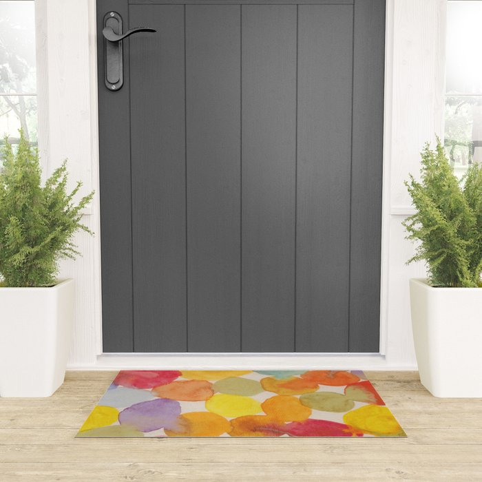 Watercolor Party #2 Welcome Mat Gallery Image 3