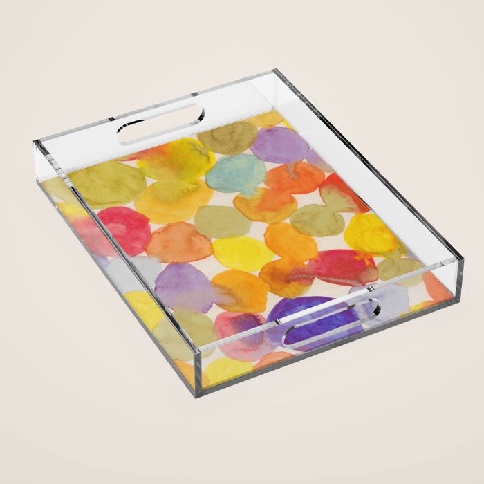 Watercolor Party #2 Acrylic Tray Gallery Image 1