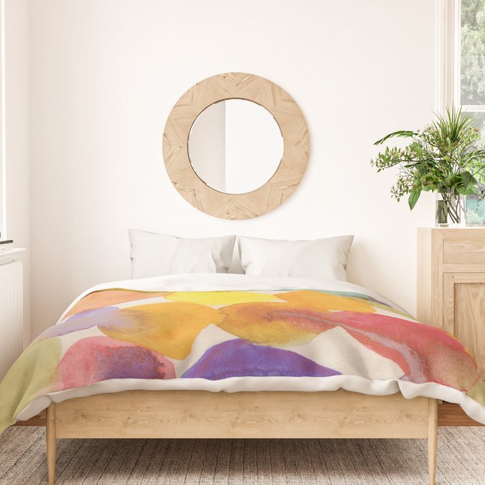 Watercolor Party #2 Duvet Cover Gallery Image 3