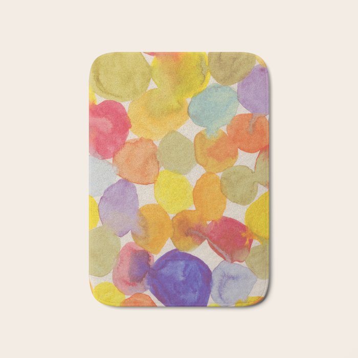 Watercolor Party #2 Bath Mat Gallery Image 1