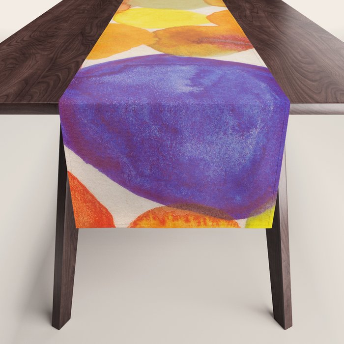 Watercolor Party #2 Table Runner Gallery Image 1