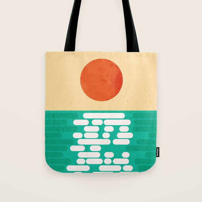 Sun over the sea Tote Bag Gallery Image 1