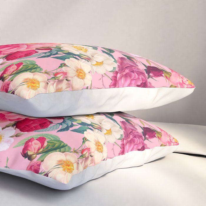 Rose Pink Garden II Pillow Sham Gallery Image 3