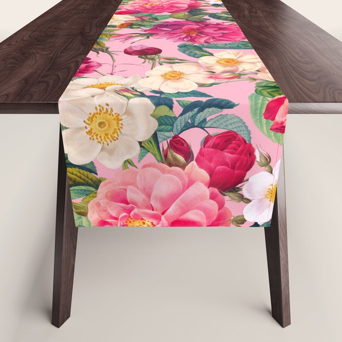 Rose Pink Garden II Table Runner Gallery Image 1