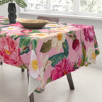 Rose Pink Garden II Tablecloth Gallery Image 3