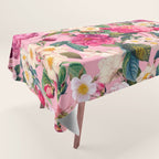 Rose Pink Garden II Tablecloth Gallery Image 1