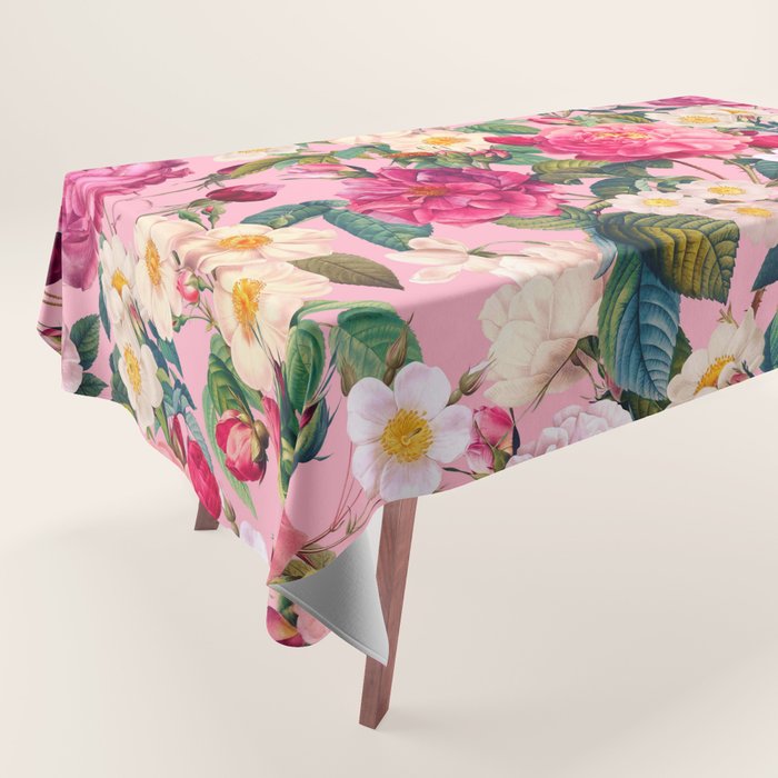Rose Pink Garden II Tablecloth Gallery Image 1