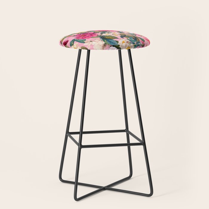 Rose Pink Garden II Stool Gallery Image 1
