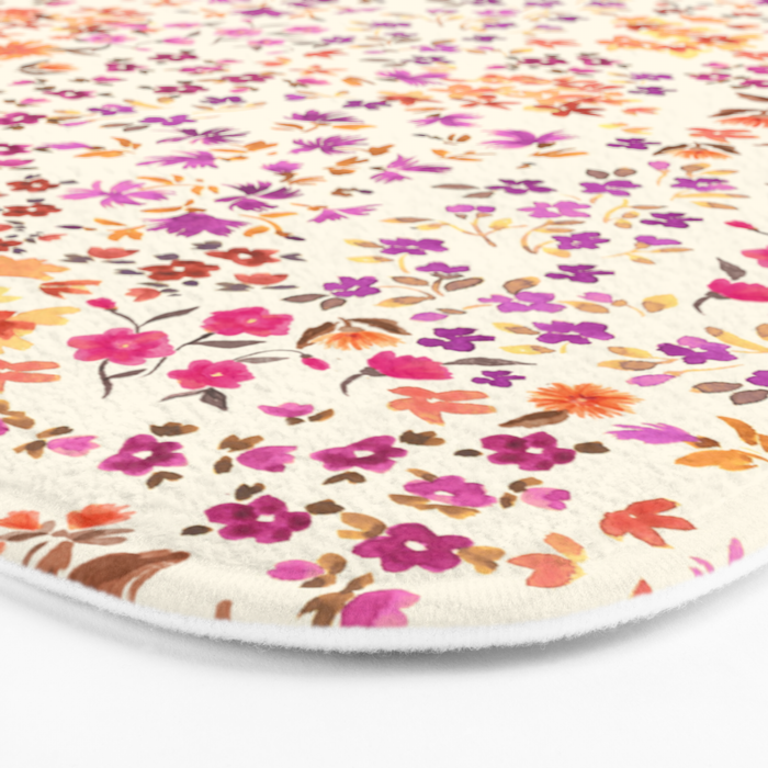 Pink summer blooming Bath Mat Gallery Image 3
