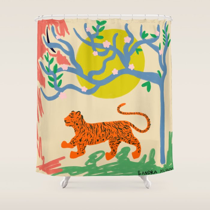 TIGER Shower Curtain Gallery Image 1