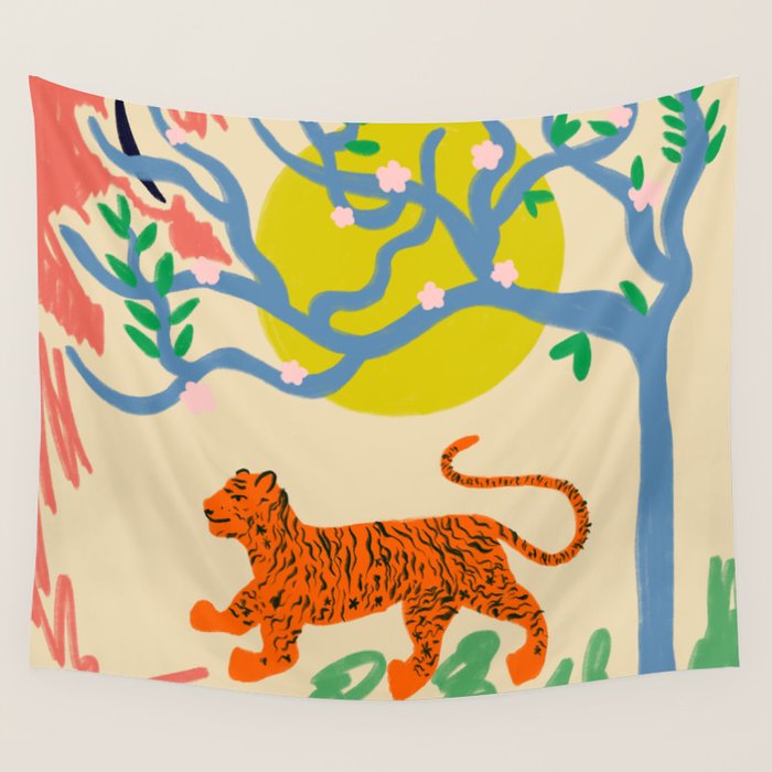 TIGER Wall Tapestry Gallery Image 4