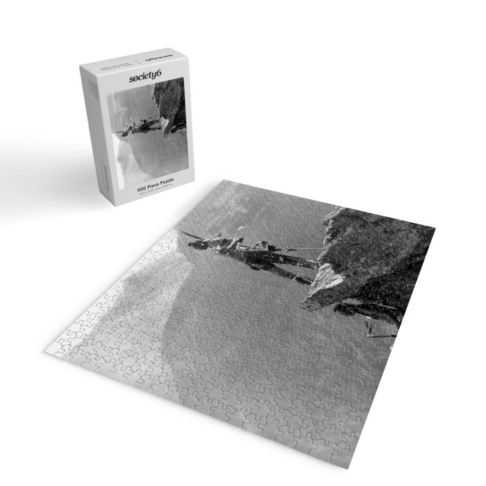 Eagle's Lookout, Blackfoot tribe members, Glacier Park, Montana, 1913 black and white photography Jigsaw Puzzle Gallery Image 2
