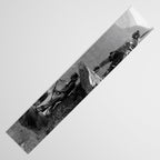 Eagle's Lookout, Blackfoot tribe members, Glacier Park, Montana, 1913 black and white photography Table Runner Gallery Image 3