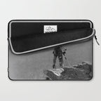Eagle's Lookout, Blackfoot tribe members, Glacier Park, Montana, 1913 black and white photography Laptop Sleeve Gallery Image 2