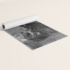 Eagle's Lookout, Blackfoot tribe members, Glacier Park, Montana, 1913 black and white photography Yoga Mat Gallery Image 2