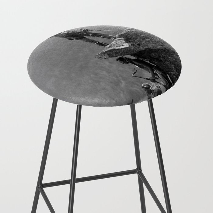 Eagle's Lookout, Blackfoot tribe members, Glacier Park, Montana, 1913 black and white photography Stool Gallery Image 2