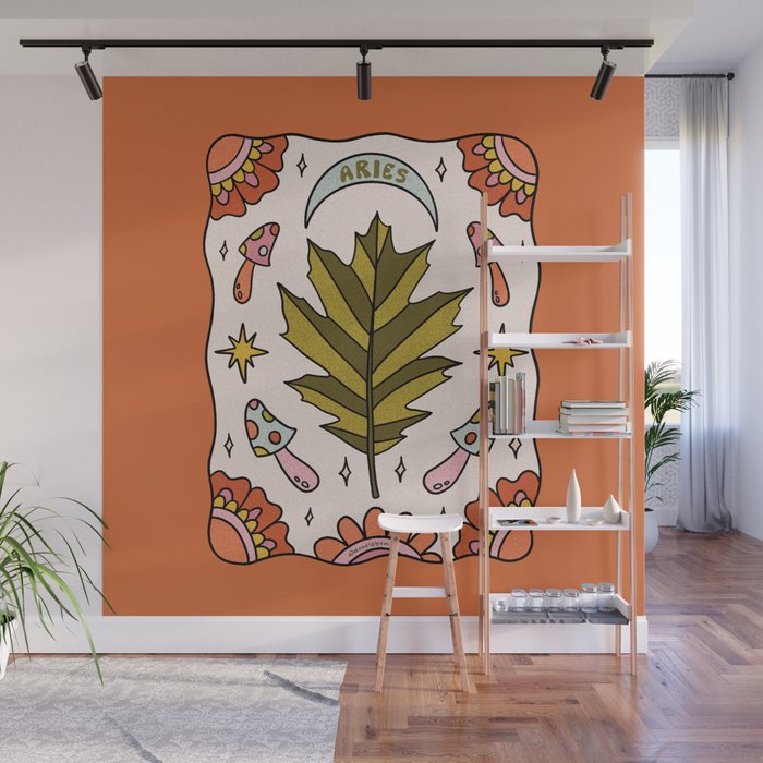 Aries Leaf Wall Mural Gallery Image 1