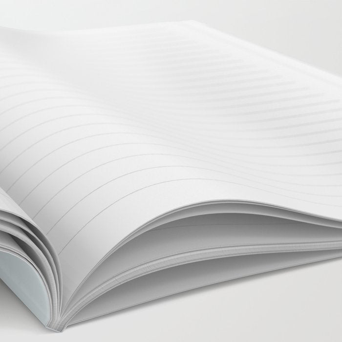 Retro Liquid Swirl Abstract Pattern 3 in Powder Blue Notebook Gallery Image 2