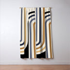 Bold Curvature Stripes III Window Curtain Gallery Image 3