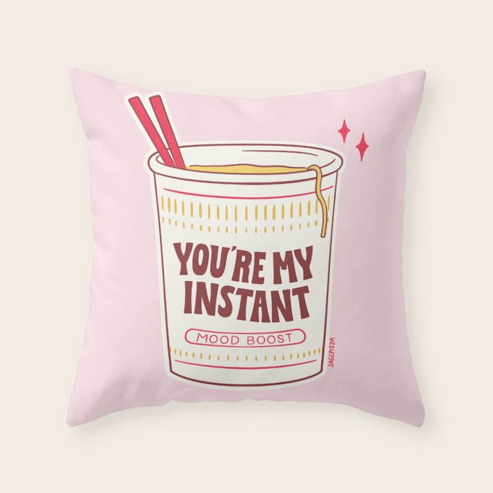 MY INSTANT MOOD BOOST Throw Pillow Gallery Image 6