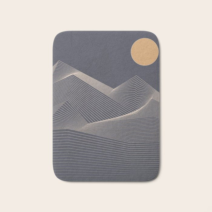 Abstract Mountains 2 Bath Mat Gallery Image 1