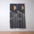 Abstract Mountains 2 Window Curtain Gallery Image 3