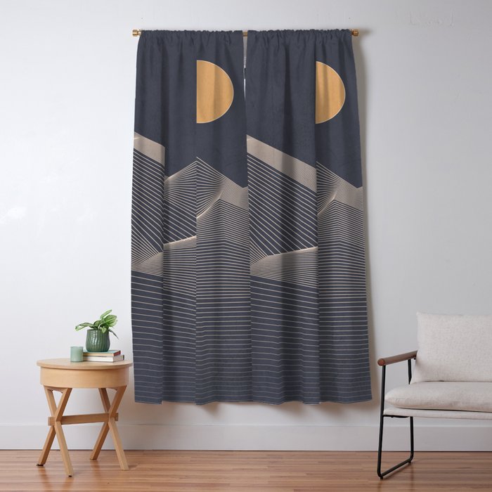 Abstract Mountains 2 Window Curtain Gallery Image 5