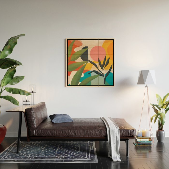 Sunrise Garden 5 Wood Wall Art Gallery Image 2