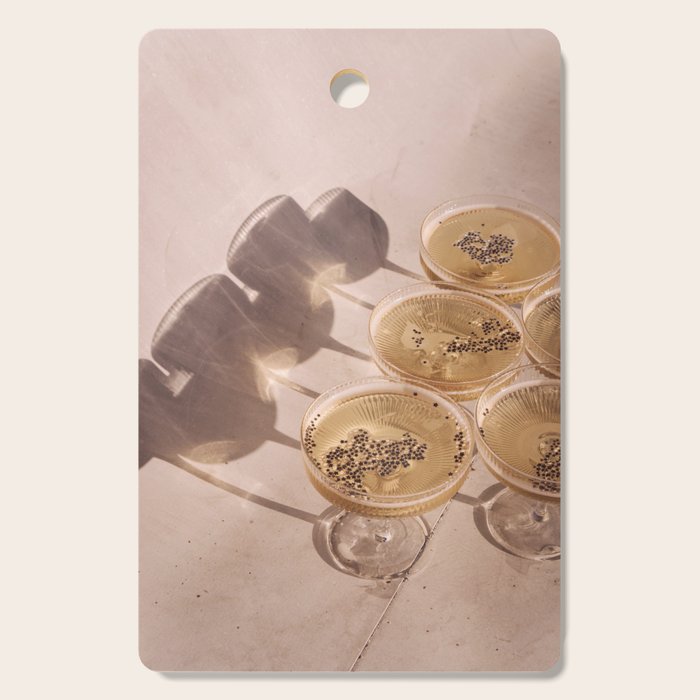 Cocktails & Shadows Photo Art Print | Luxury Party Celebration Drinks Photography Cutting Board Gallery Image 1